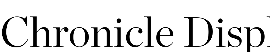 Chronicle Display Light Font Download Free